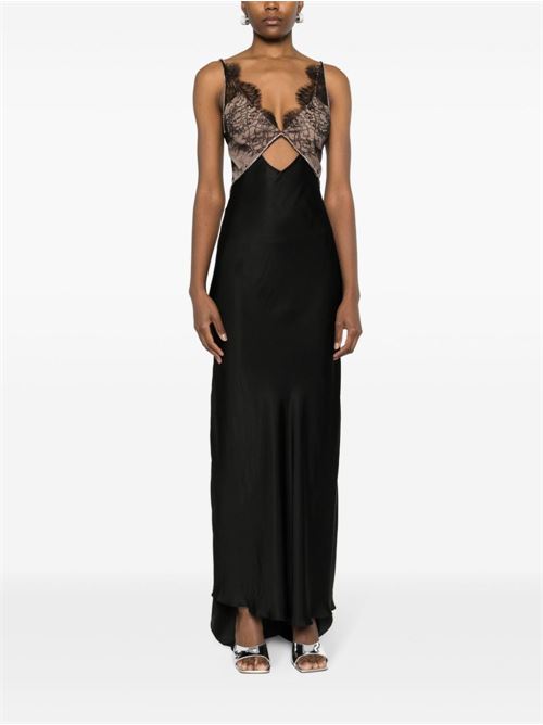 Maxi satin dress SELF PORTRAIT | RS24083XBLACK